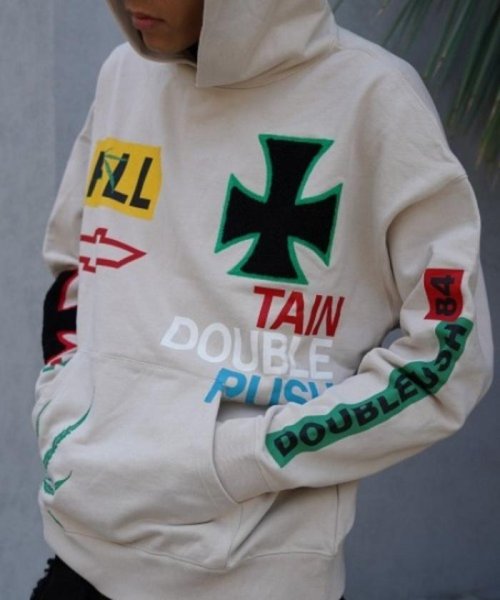 RoyalFlash(ロイヤルフラッシュ)/TAIN DOUBLE PUSH/T CROSS EMBROIDERY P/O HOODIE/img17