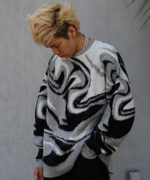 RoyalFlash(ロイヤルフラッシュ)/TAIN DOUBLE PUSH/ENTERPRISE MARBLE KNIT CREW/img01