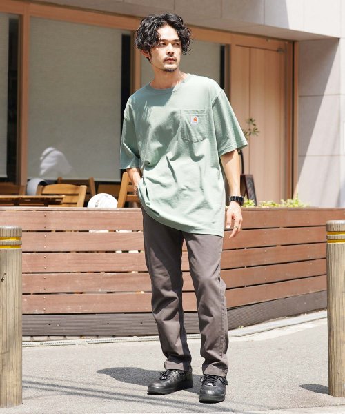 JIGGYS SHOP(ジギーズショップ)/Carhartt(カーハート) ポケット Tシャツ / Tシャツ メンズ ティーシャツ 半袖 クルーネック ビッグシルエット ビッグ/img35