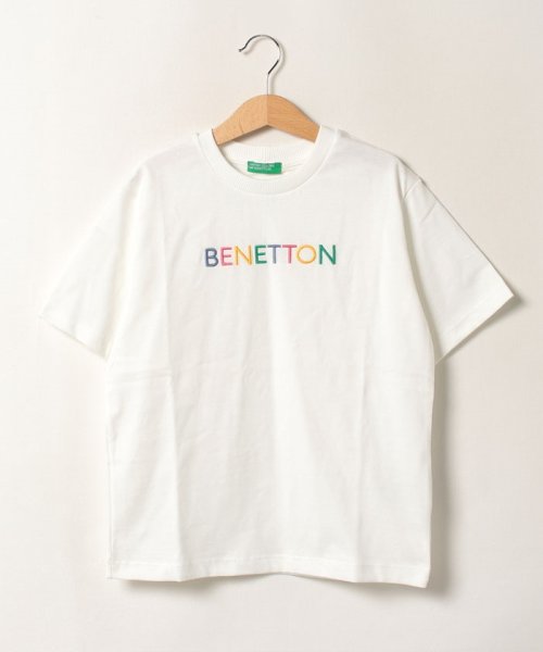 BENETTON (UNITED COLORS OF BENETTON BOYS)(ユナイテッド　カラーズ　オブ　ベネトン　ボーイズ)/キッズカラフルロゴ刺繍半袖Tシャツ・カットソーB/img01
