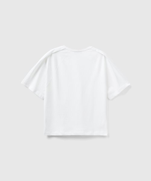 BENETTON (women)(ベネトン（レディース）)/センタープリーツラグランスリーブ半袖Tシャツ・カットソー/img04