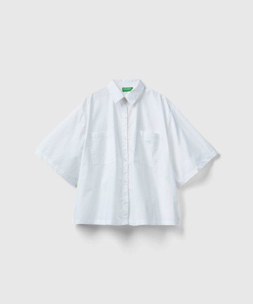 BENETTON (women)(ベネトン（レディース）)/ダブルポケット5分袖シャツ・ブラウス/img03