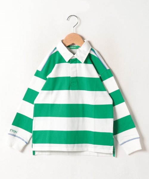 BENETTON (UNITED COLORS OF BENETTON BOYS)(ユナイテッド　カラーズ　オブ　ベネトン　ボーイズ)/キッズボーダー長袖ラガーポロシャツB/img02