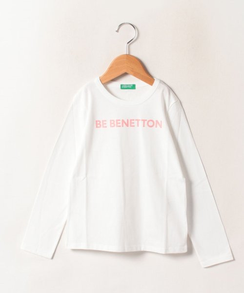 BENETTON (UNITED COLORS OF BENETTON GIRLS)(ユナイテッド　カラーズ　オブ　ベネトン　ガールズ)/キッズベーシックロゴプリント長袖Tシャツ・カットソーG/img01