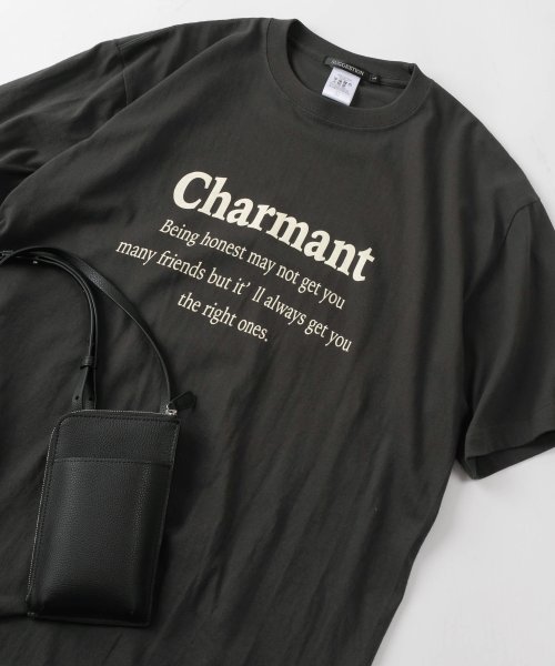 make a ray(make a ray)/【make a ray！別注】シンプル カレッジロゴ California/Charmant プリントTシャツ/半袖T/ビッグシルエット/img10