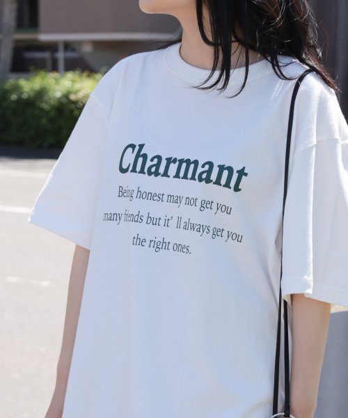 make a ray(make a ray)/【make a ray！別注】シンプル カレッジロゴ California/Charmant プリントTシャツ/半袖T/ビッグシルエット/img21