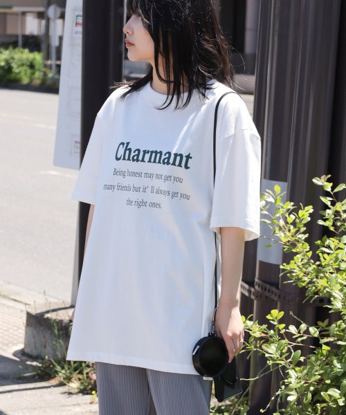 make a ray(make a ray)/【make a ray！別注】シンプル カレッジロゴ California/Charmant プリントTシャツ/半袖T/ビッグシルエット/img22