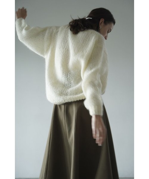 CLANE(クラネ)/HALF SHEER LOOSE MOHAIR KNIT TOPS/img04