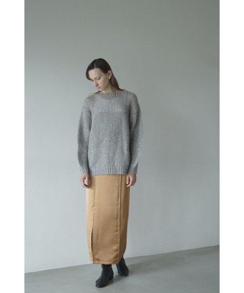 CLANE(クラネ)/HALF SHEER LOOSE MOHAIR KNIT TOPS/img10