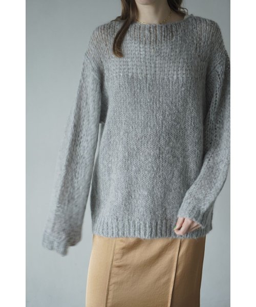 CLANE(クラネ)/HALF SHEER LOOSE MOHAIR KNIT TOPS/img15