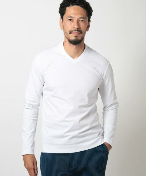 Men's Bigi(メンズビギ)/【ACTIVE TAYLOR】シルケットスムースVネックロングTシャツ/img05