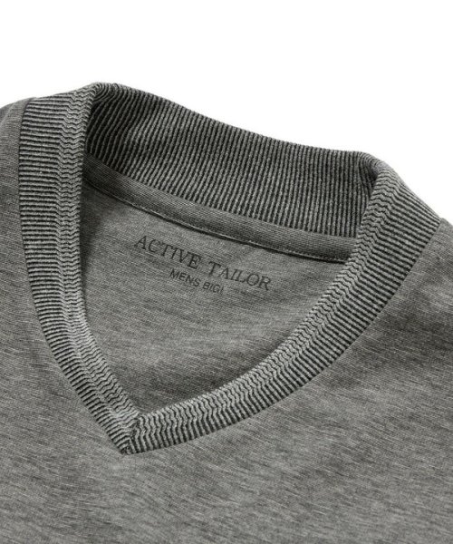 Men's Bigi(メンズビギ)/【ACTIVE TAYLOR】シルケットスムースVネックロングTシャツ/img18