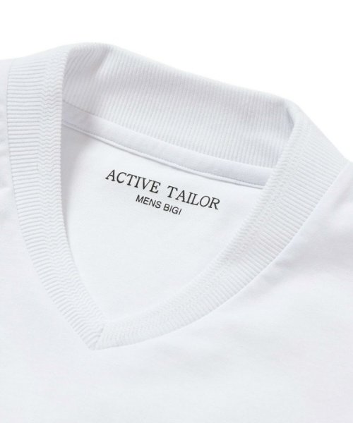 Men's Bigi(メンズビギ)/【ACTIVE TAYLOR】シルケットスムースVネックロングTシャツ/img22