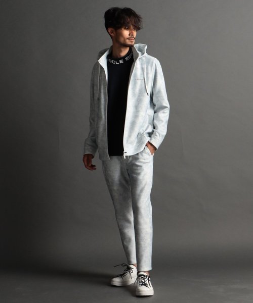 【NICOLE SPORTS】総柄ムラプリントダンボールパーカー NICOLE SPORTS