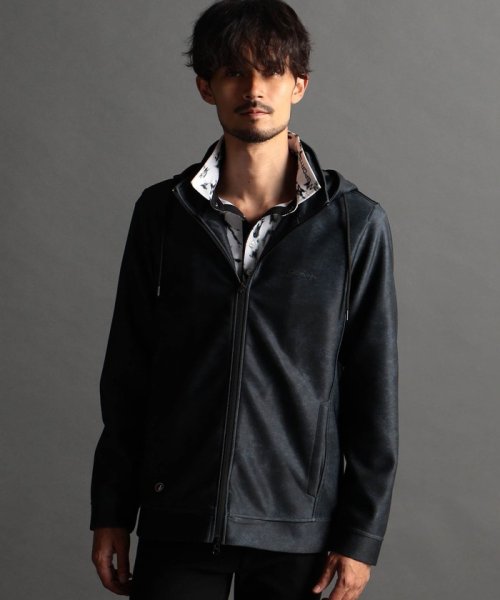 【NICOLE SPORTS】総柄ムラプリントダンボールパーカー NICOLE SPORTS