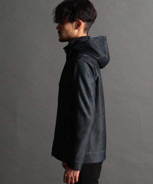 【NICOLE SPORTS】総柄ムラプリントダンボールパーカー NICOLE SPORTS