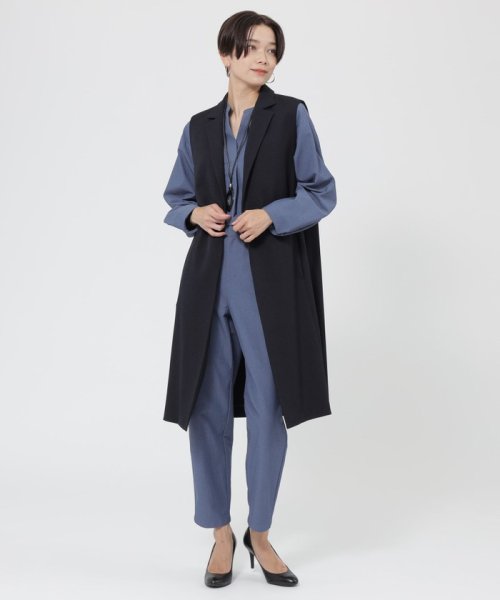 【ウォッシャブル】ウーリークロステーラードジレ トップス ベスト・ジレ H1664969253(12650円)