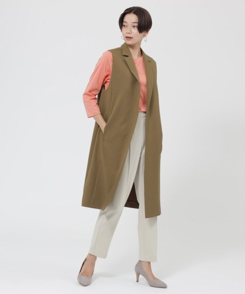 【ウォッシャブル】ウーリークロステーラードジレ トップス ベスト・ジレ H1664969253(12650円)