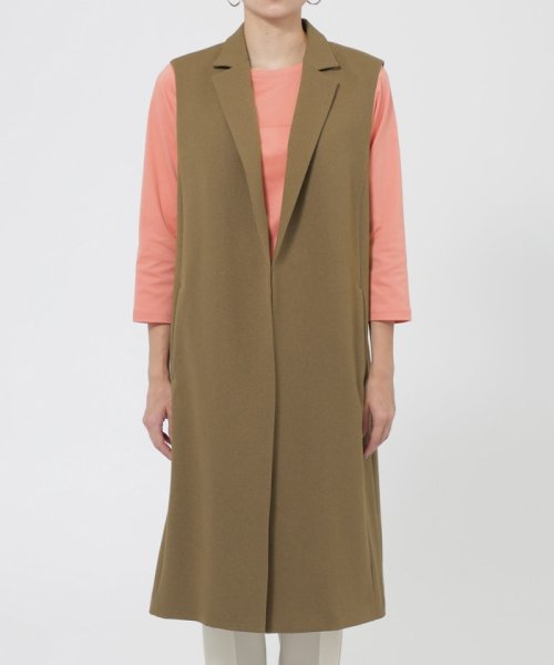 【ウォッシャブル】ウーリークロステーラードジレ トップス ベスト・ジレ H1664969253(12650円)