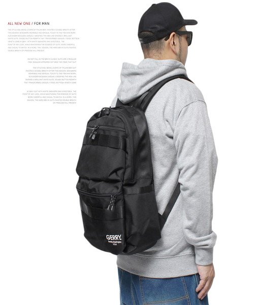 GERRY(ジェリー) ナイロン バックパック メンズ 大容量 撥水加工 アウトドア リュックサック デイパック レディース ブラック リュック デイパック カ 人気・おすすめ｜使いやすい・旅行におすすめ 品質保証 全国発送 日本国内発送・最短翌日お届け