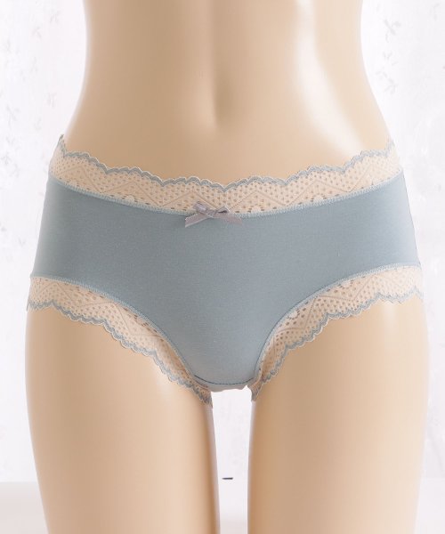 Lace Ladies(レースレディース)/【5枚セット】コットン レース ショーツ レディース 下着 スタンダード ノーマル フルバック ゆったり ストレスフリー シンプル ナチュラル フェミニン アン/img17