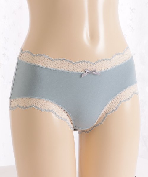 Lace Ladies(レースレディース)/【5枚セット】コットン レース ショーツ レディース 下着 スタンダード ノーマル フルバック ゆったり ストレスフリー シンプル ナチュラル フェミニン アン/img20