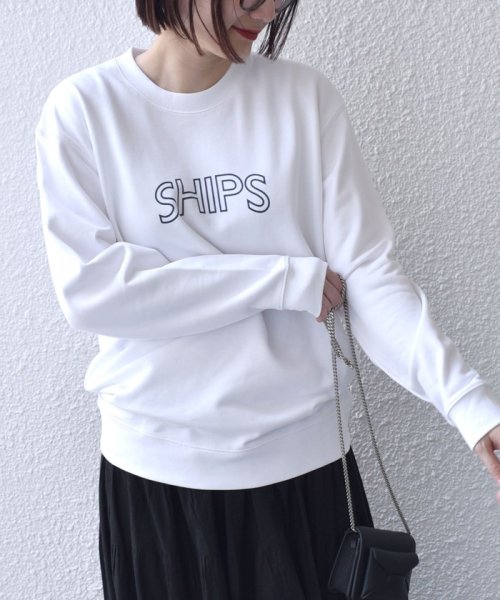 SHIPS WOMEN(シップス　ウィメン)/*〈洗濯機可能〉SHIPS ラウンド ロゴ スウェット ◇/img17