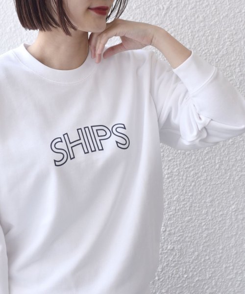 SHIPS WOMEN(シップス　ウィメン)/*〈洗濯機可能〉SHIPS ラウンド ロゴ スウェット ◇/img19