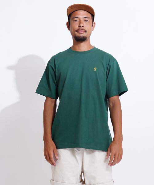 GIORDANO(ジョルダーノ)/6.2oz スモールライオン刺繍Tシャツ/img21