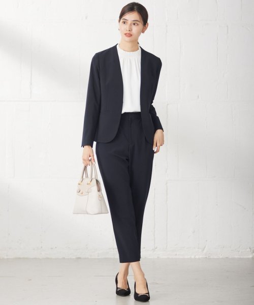 【セットアップ可】セレモニーダブルクロス カラーレスジャケット ノーカラージャケット Z1263230855(9685円)