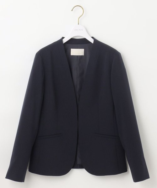 【セットアップ可】セレモニーダブルクロス カラーレスジャケット ノーカラージャケット Z1263230855(9685円)