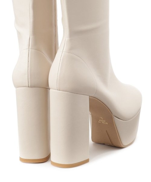 厚底ラク盛りヒールストレッチロングブーツ 