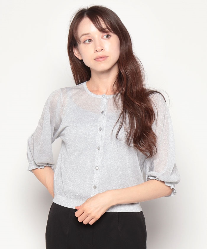 レーヨンラメクルーネック カーディガン(505339245) | アナイ(ANAYI