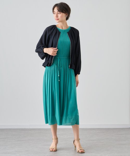 ソフトジャージープリーツ ワンピース あり 着用サイズ