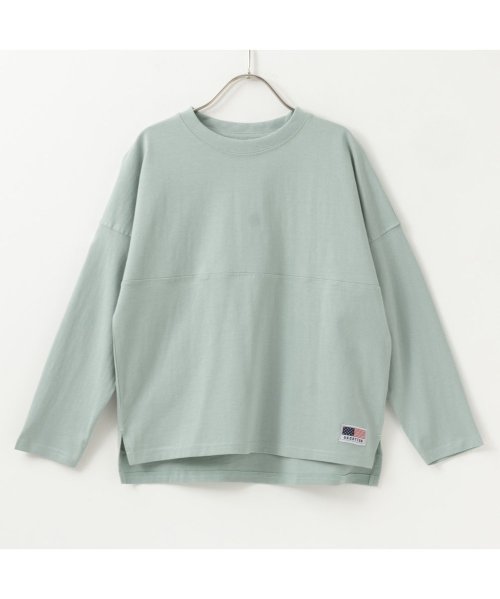 MAC HOUSE(kid's)(マックハウス（キッズ）)/NAVY ネイビー USコットン100％ きりかえ 長袖 ロンT MABG23244/img07