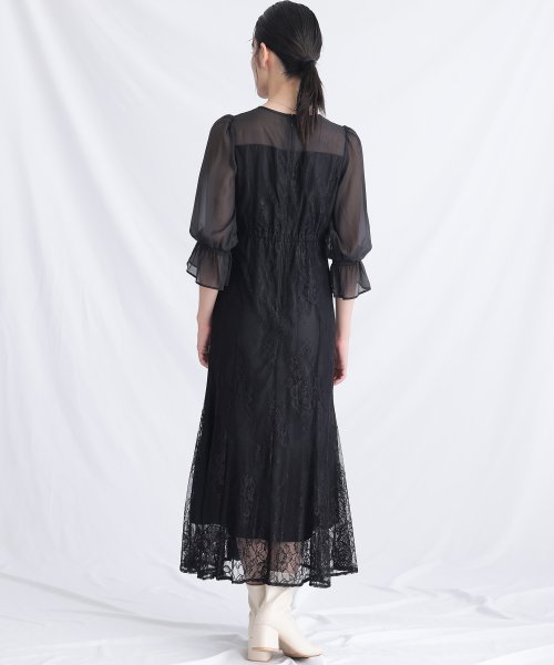 キャンディースリーブビスチェ風ワンピース 