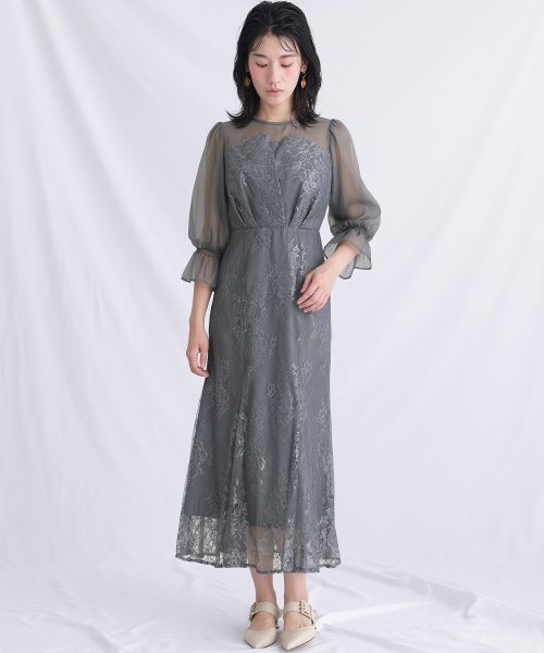 キャンディースリーブビスチェ風ワンピース 