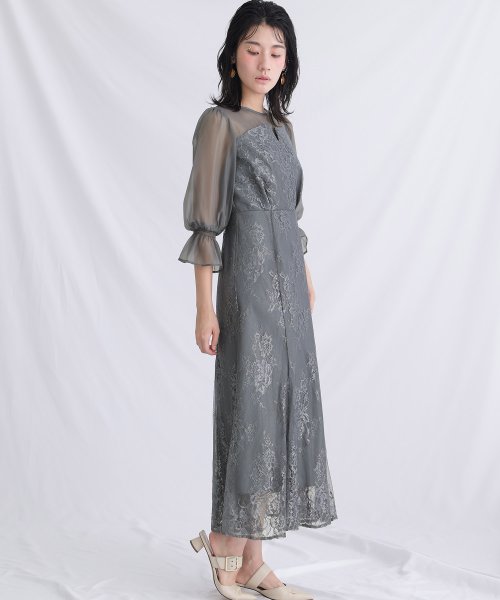 キャンディースリーブビスチェ風ワンピース 