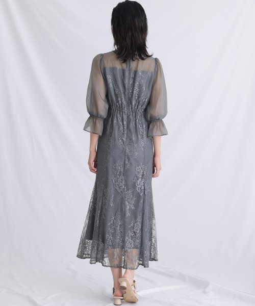 キャンディースリーブビスチェ風ワンピース 