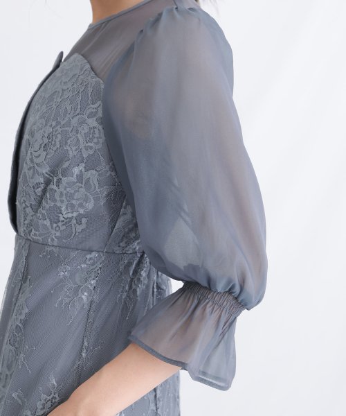 キャンディースリーブビスチェ風ワンピース 