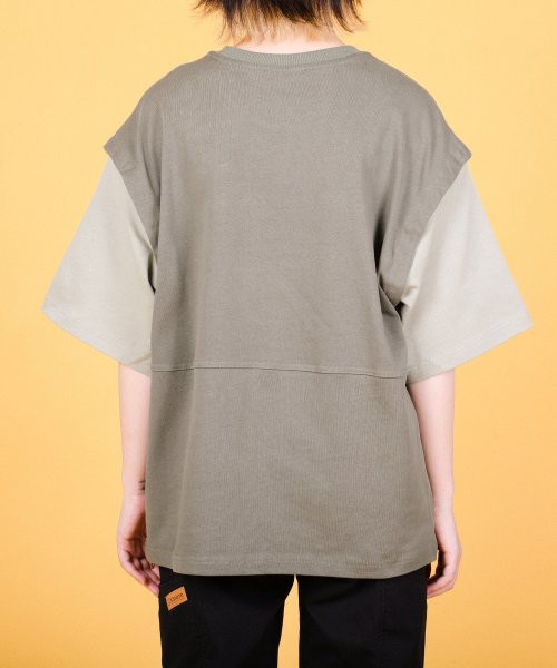 S'more(スモア)/【 S'more / 2WAY REMOVABLE SLEEVE COTTON CREW NECK BIG S/S T－SHIRT 】2WAYリムーバブルスリー/img19