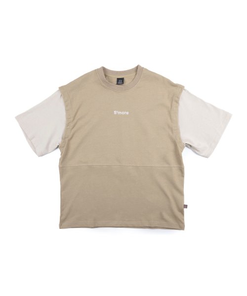 S'more(スモア)/【 S'more / 2WAY REMOVABLE SLEEVE COTTON CREW NECK BIG S/S T－SHIRT 】2WAYリムーバブルスリー/img22