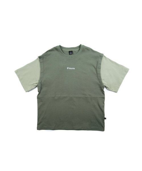 S'more(スモア)/【 S'more / 2WAY REMOVABLE SLEEVE COTTON CREW NECK BIG S/S T－SHIRT 】2WAYリムーバブルスリー/img31