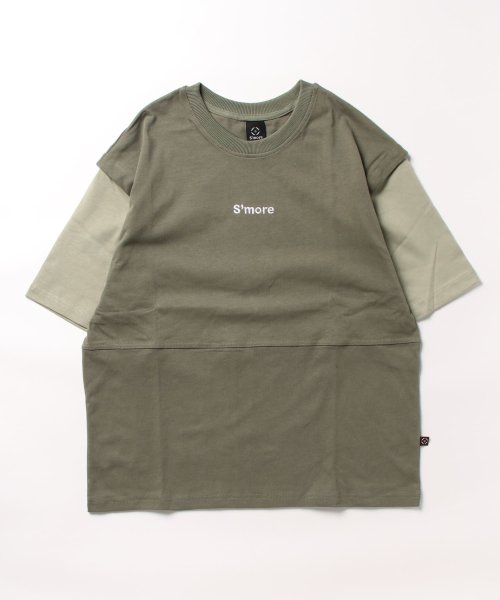 S'more(スモア)/【 S'more / 2WAY REMOVABLE SLEEVE COTTON CREW NECK BIG S/S T－SHIRT 】2WAYリムーバブルスリー/img40