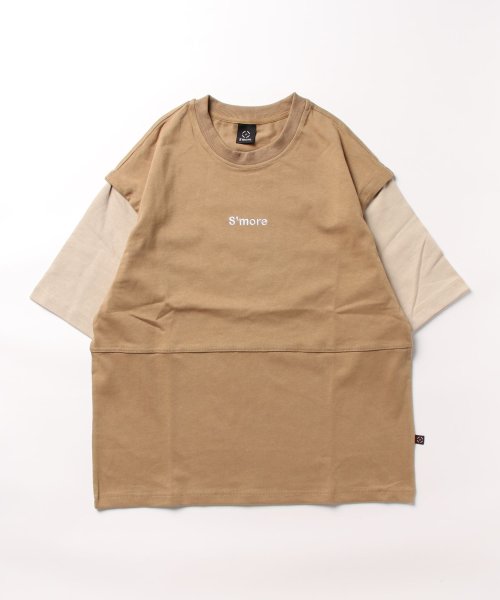 S'more(スモア)/【 S'more / 2WAY REMOVABLE SLEEVE COTTON CREW NECK BIG S/S T－SHIRT 】2WAYリムーバブルスリー/img41