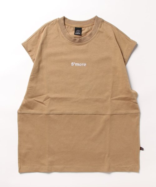 S'more(スモア)/【 S'more / 2WAY REMOVABLE SLEEVE COTTON CREW NECK BIG S/S T－SHIRT 】2WAYリムーバブルスリー/img43