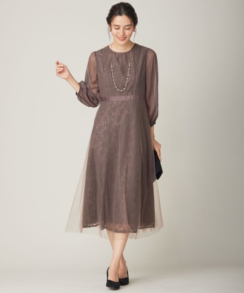 【Lily calin】シアーレースクラシック ドレス 