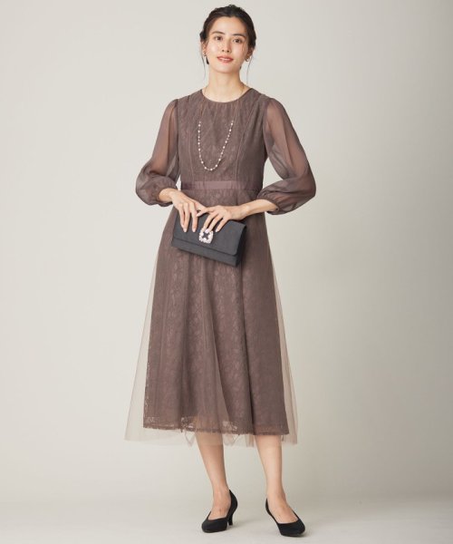 【Lily calin】シアーレースクラシック ドレス 