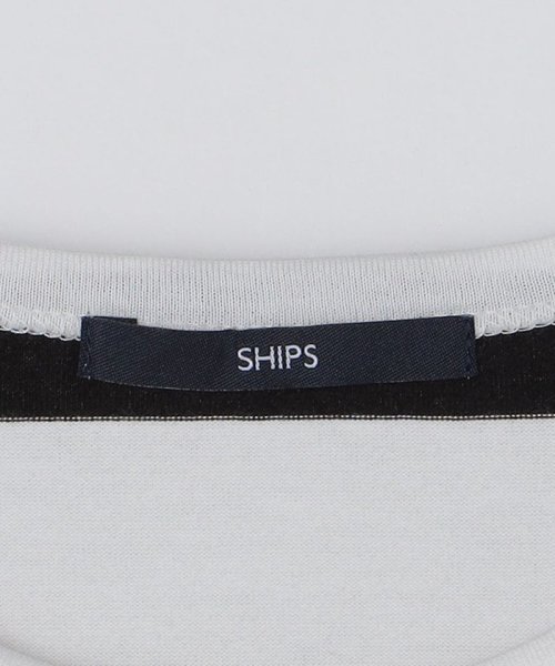 SHIPS MEN(シップス　メン)/SHIPS: ワイドパネル ボーダー クルーネック Tシャツ (ロンT)/img17