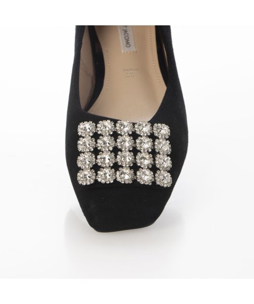 アシンメトリービジューフラットパンプス 